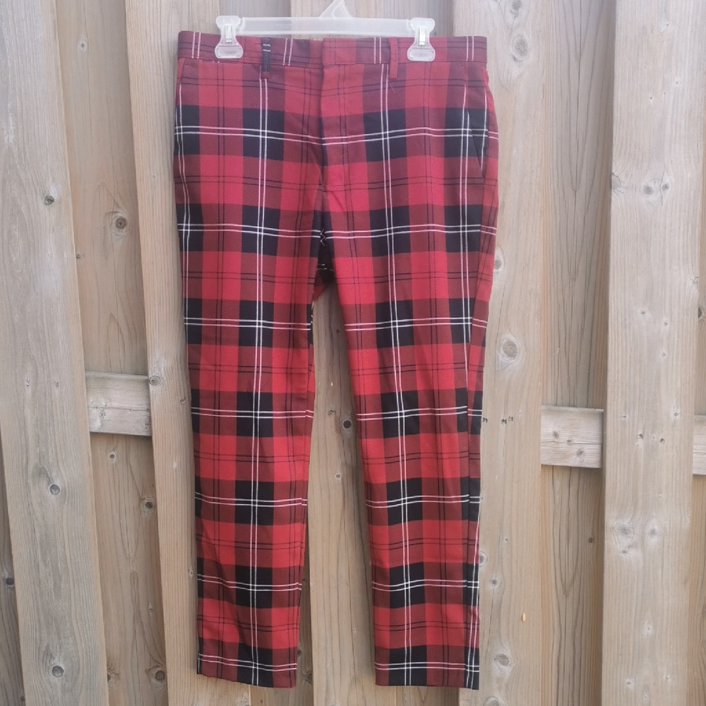 Zara Plaid Trousers/Pants